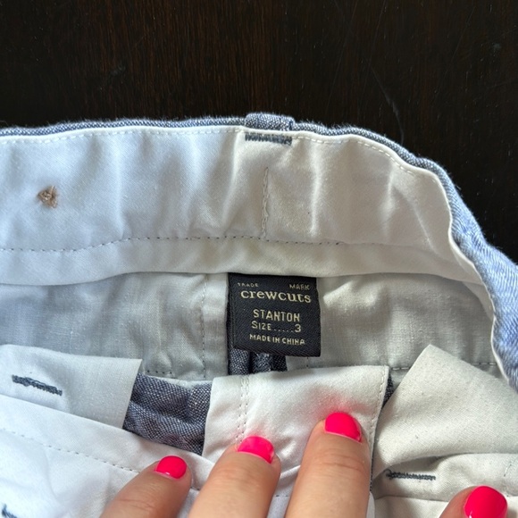 Crewcuts Blue Casual Linen Shorts - Picture 2 of 3